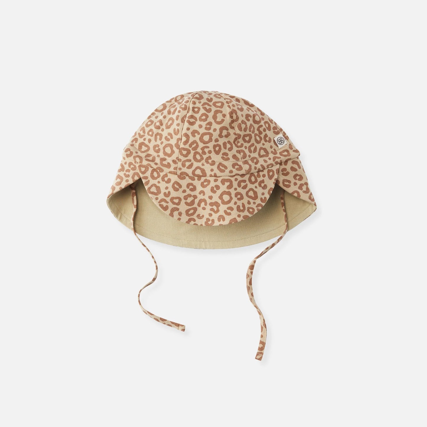 Cloby - Sonnenhut in Leopard Brown/Sandy Beach – UPF 50+
