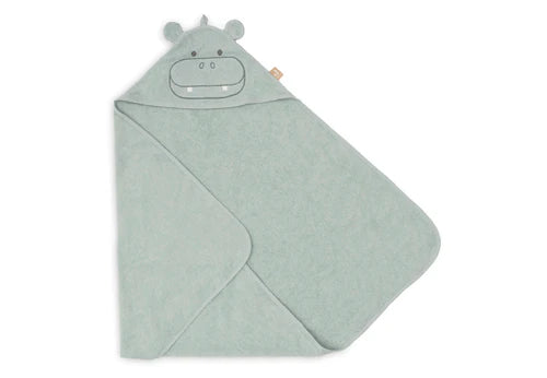 Jollein - Kapuzenhandtuch Frottee - Hippo Happy - 75 x 75 cm