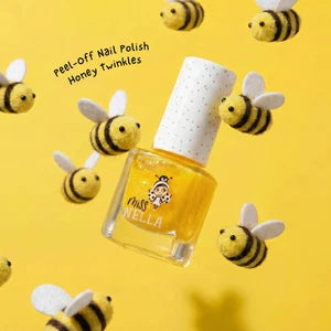 Miss Nella Honey Twinkles Glitzer: 4ml Nachhaltiger Abzieh Nagellack