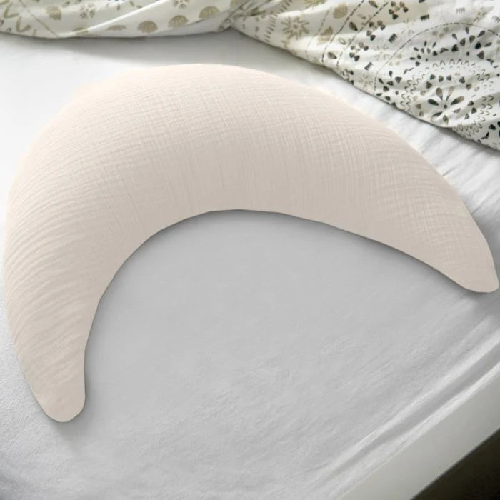 Theraline - Der Musselinmond Kuschel- und Stillkissen - 192 Sandbeige