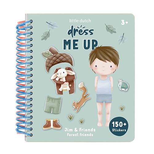 Little Dutch-Anzieh- und Stickerbuch - Forest Friends