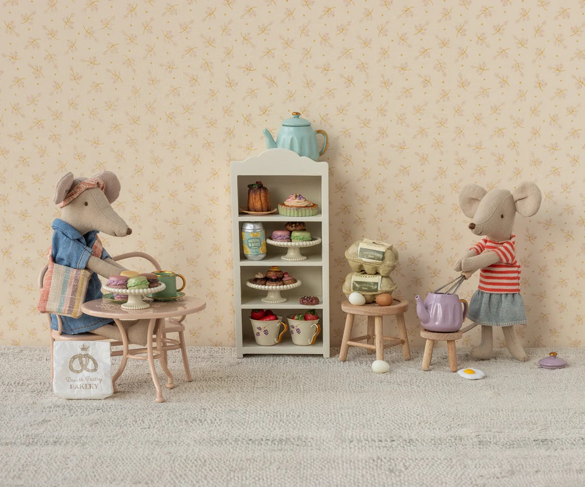 Maileg Café-Set, Maus, Groß - Blassrosa