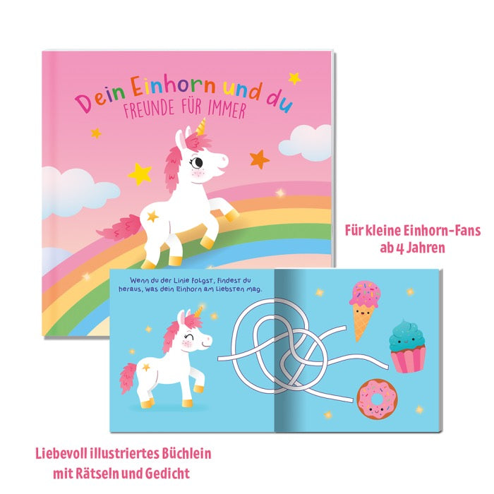 Moses - Kleines Einhorn sucht ein Zuhause - Buch und Kuscheltier im Set