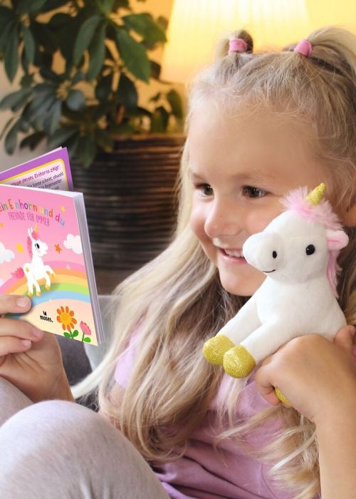 Moses - Kleines Einhorn sucht ein Zuhause - Buch und Kuscheltier im Set