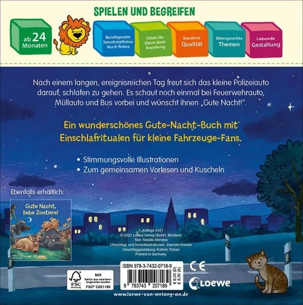 Gute Nacht, kleines Polizeiauto! - Natalie Mendes