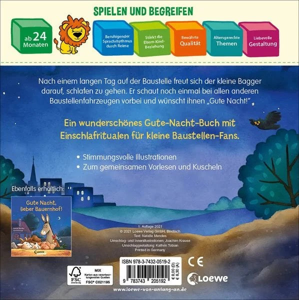 Gute Nacht, kleiner Bagger! - Natalie Mendes