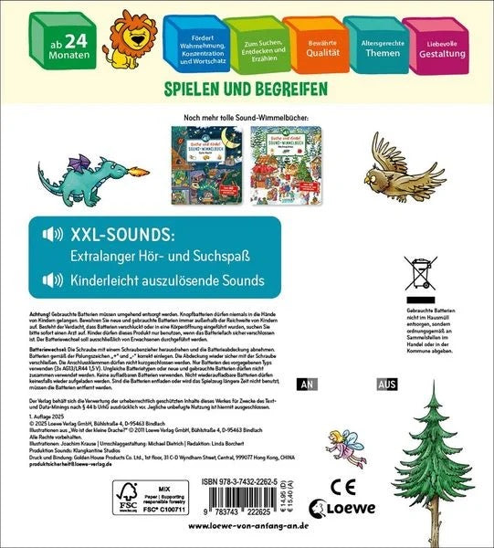 Suche und finde! Sound-Wimmelbuch - Drachen und Ritter