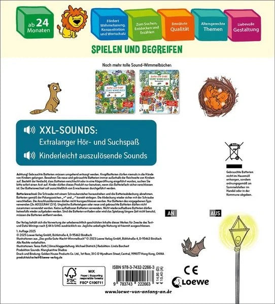 Suche und finde! Sound-Wimmelbuch - Gute Nacht