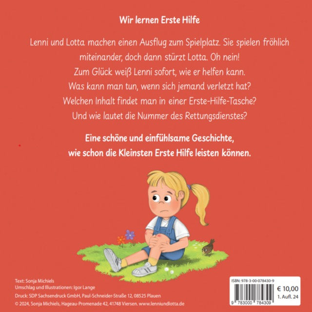 Kinderbuch Lenni und Lotta - Wir lernen Erste Hilfe