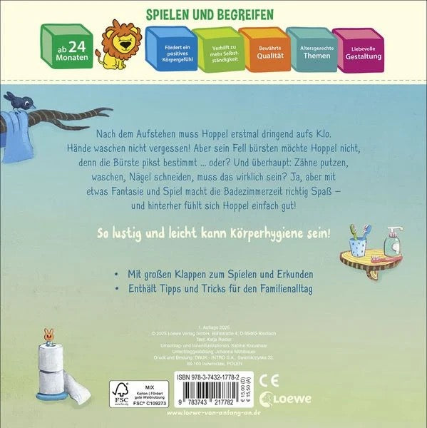Zähne putzen, baden, Pipi machen - Körperpflege ist nicht schwer