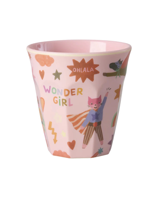 Mittelgroße Kinderbecher - Pink - Hero Print