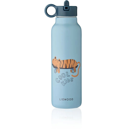NEW // Liewood Falk Wasserflasche 500 ml Tiger/ Beach blue