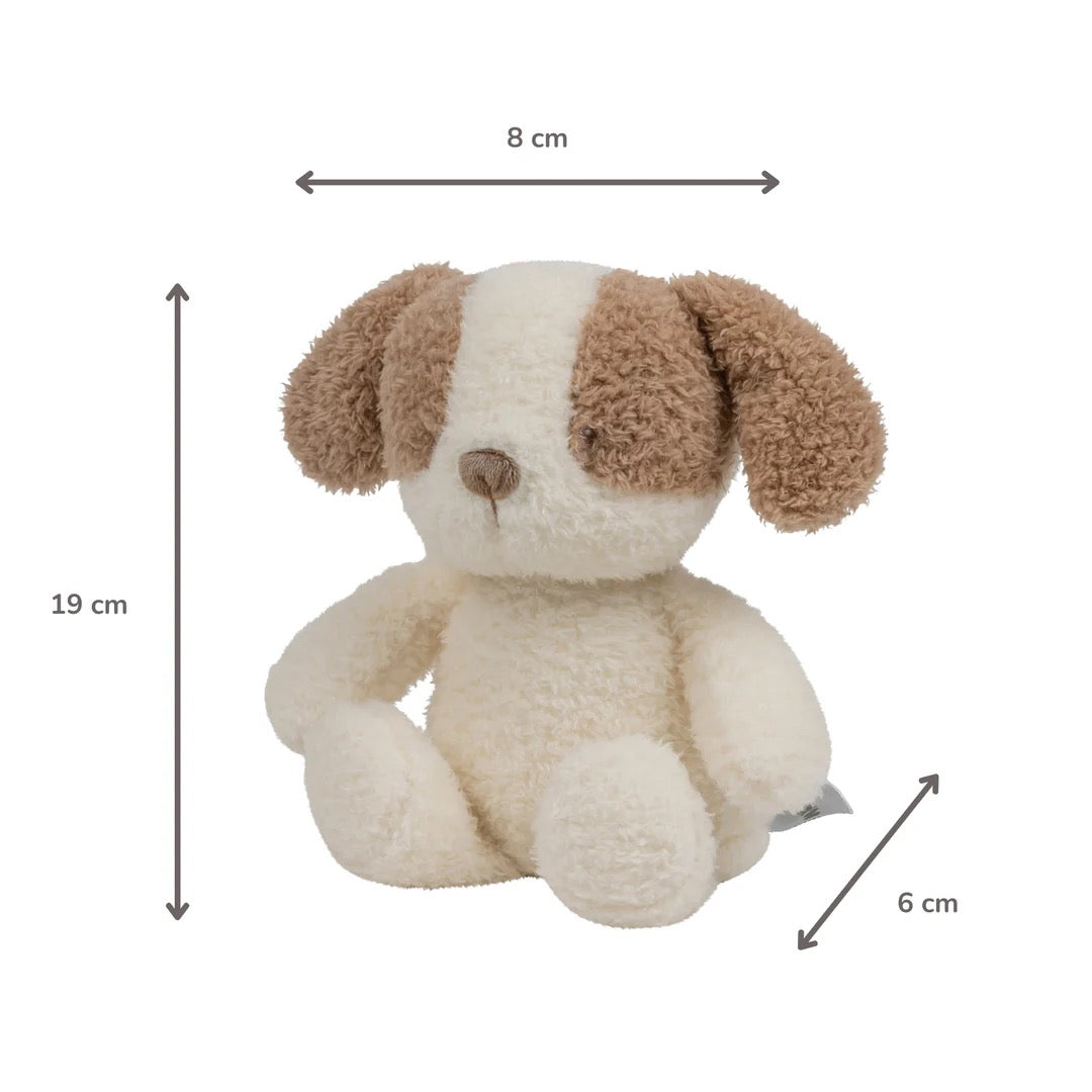 Nattou - TEDDY Baby Nachtlicht Hund – 25 cm – Weiches Babykuscheltier – Beige