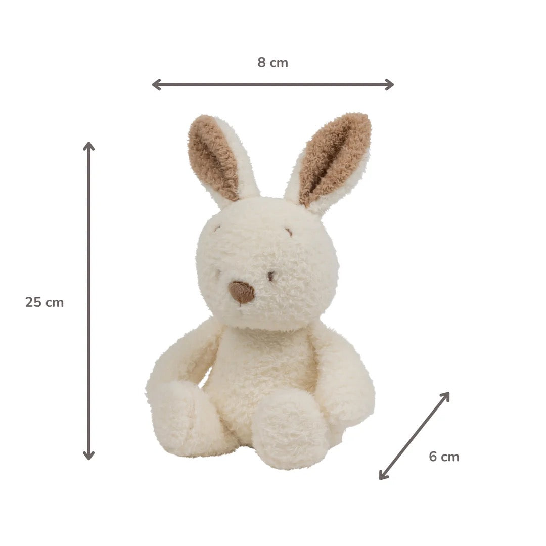 Nattou -  TEDDY Baby Nachtlicht Kaninchen – 25 cm – Weiches Babykuscheltier – Beige