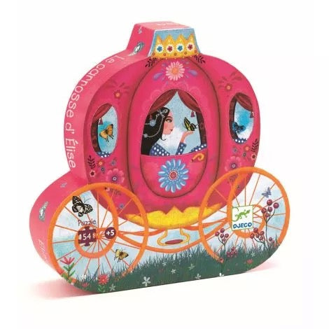Djeco Puzzle Elises Kutsche, 54 Teile