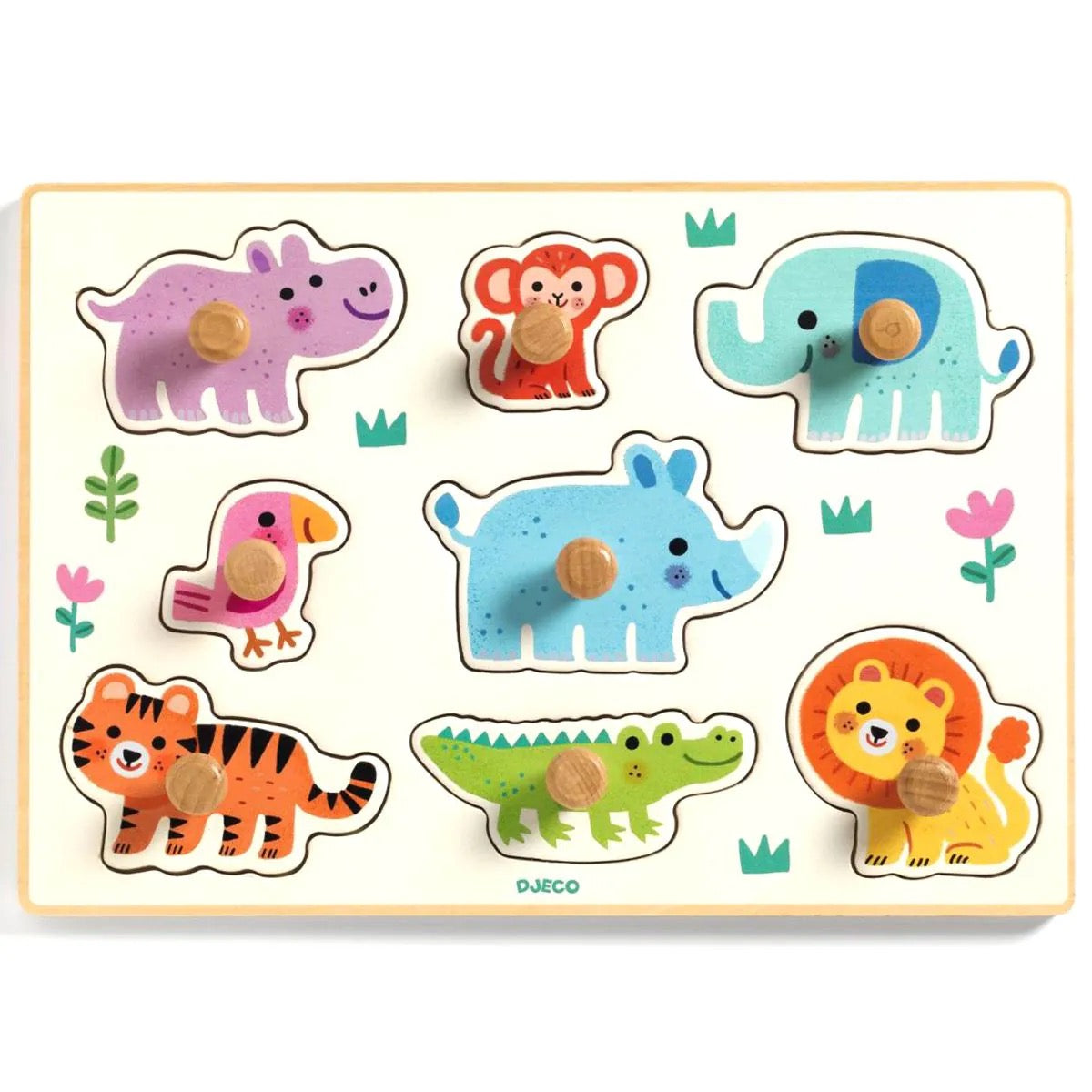 Djeco Steckpuzzle Hippo 'n' Co