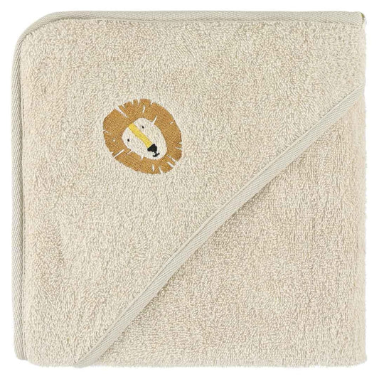 Trixie - Kapuzenbadetuch | 75x75cm - Aura Lion, Löwe, beige