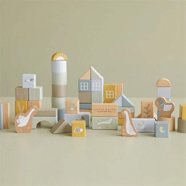Little Dutch Building Blocks blue