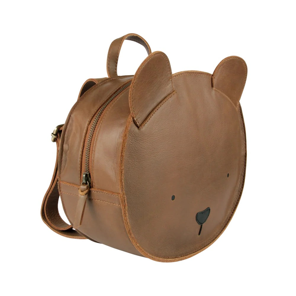 Donsje Umi Schoolbag | Bear | Cognac Classic Leather