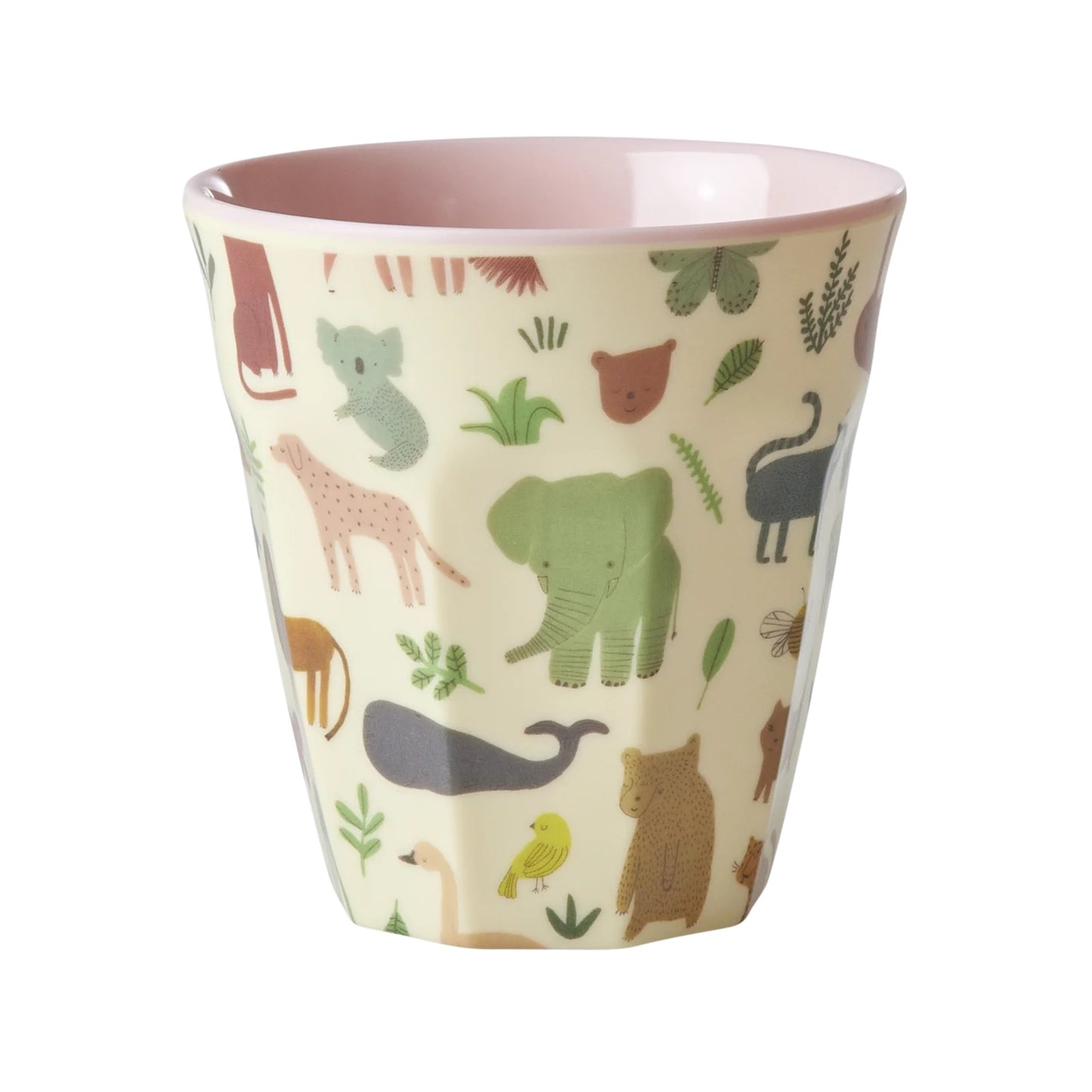 Mittelgroße Becher - Hellrosa - Sweet Jungle Print