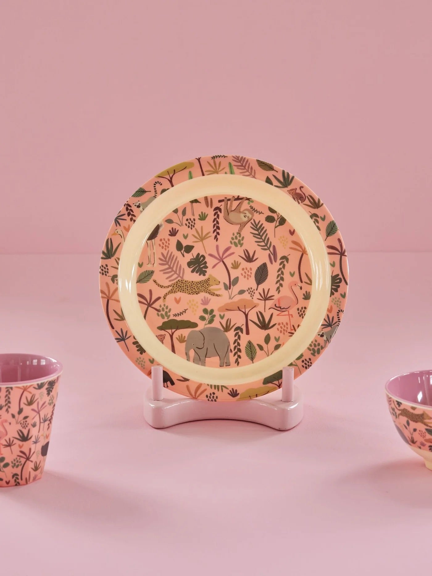 Kinderteller - Koralle - All Over Jungle Print