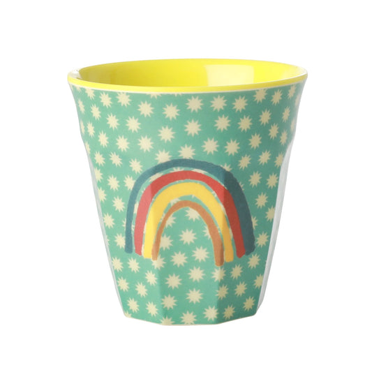 Mittelgroße Becher - Mehrfarbig - Rainbow and Stars Print
