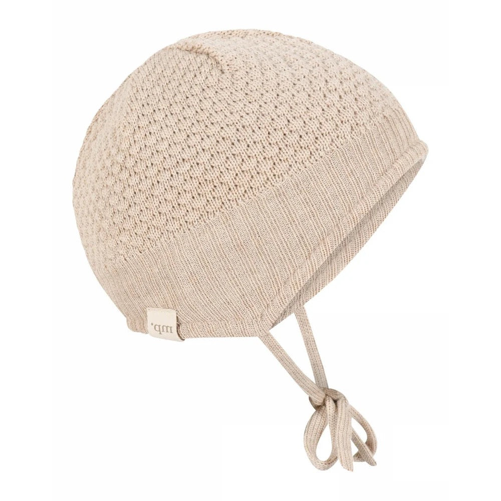 MP Oslo Haube - Beige Melange (Merinowolle)