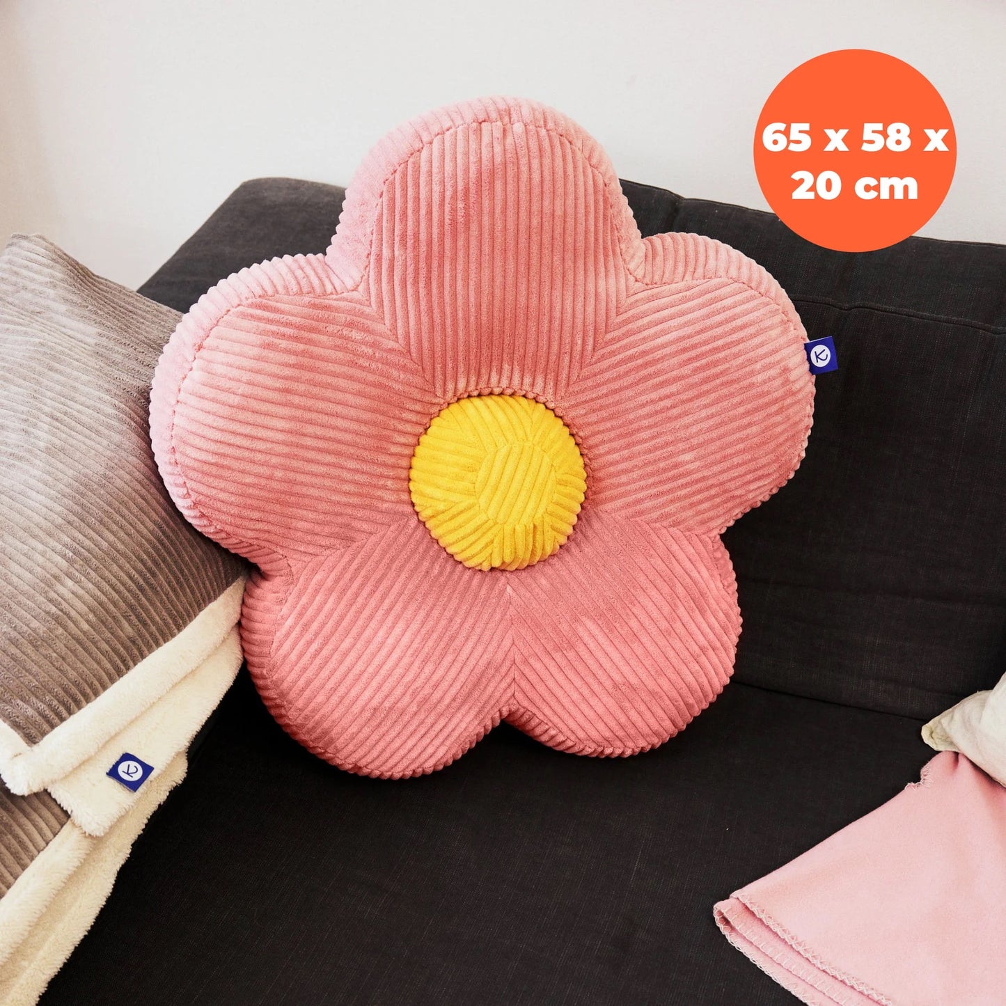 Kooja - Kissen "Flower" – Dusty Rose