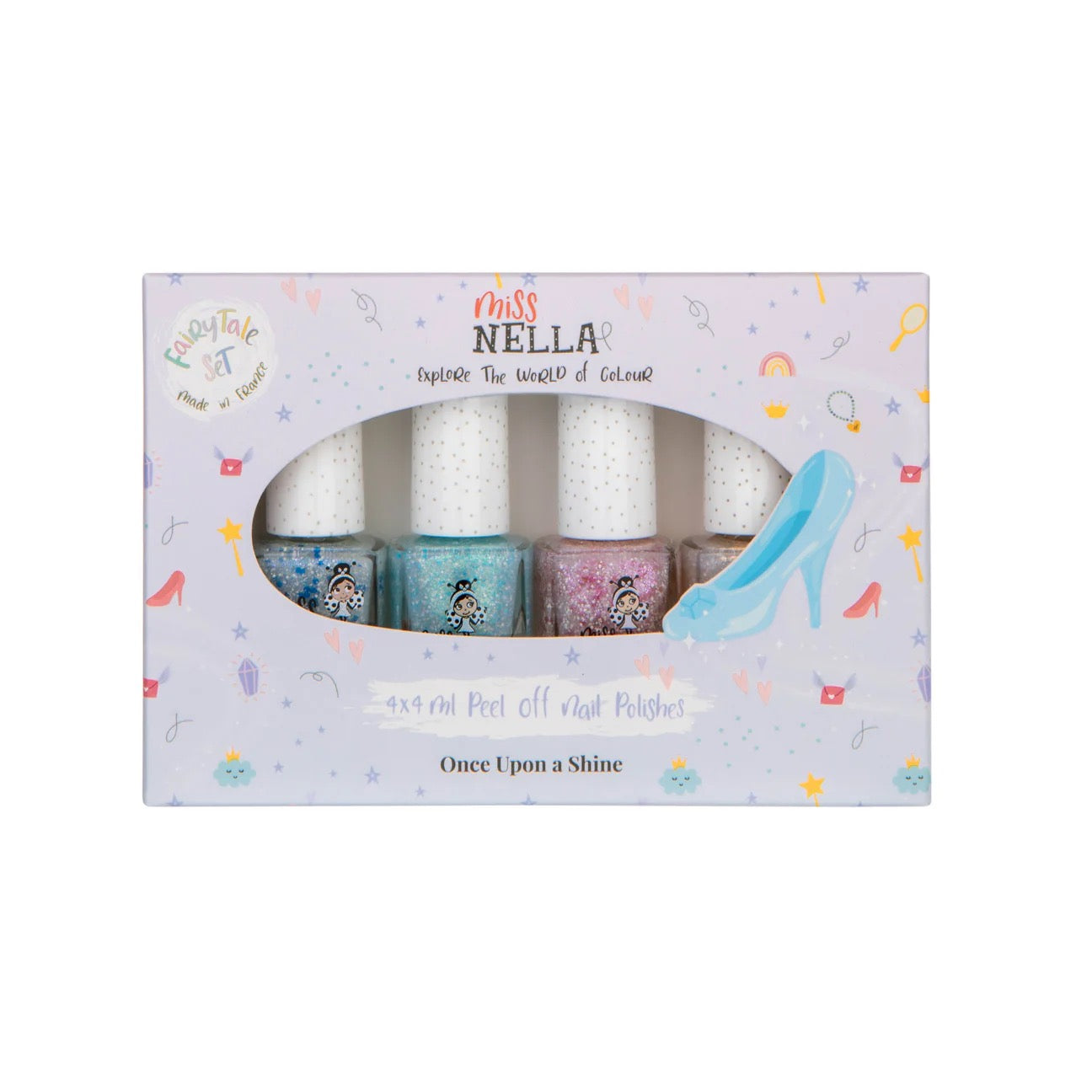 Miss Nella -Fairytale Sammlung 4er-Pack Kinder-Nagellack-Set