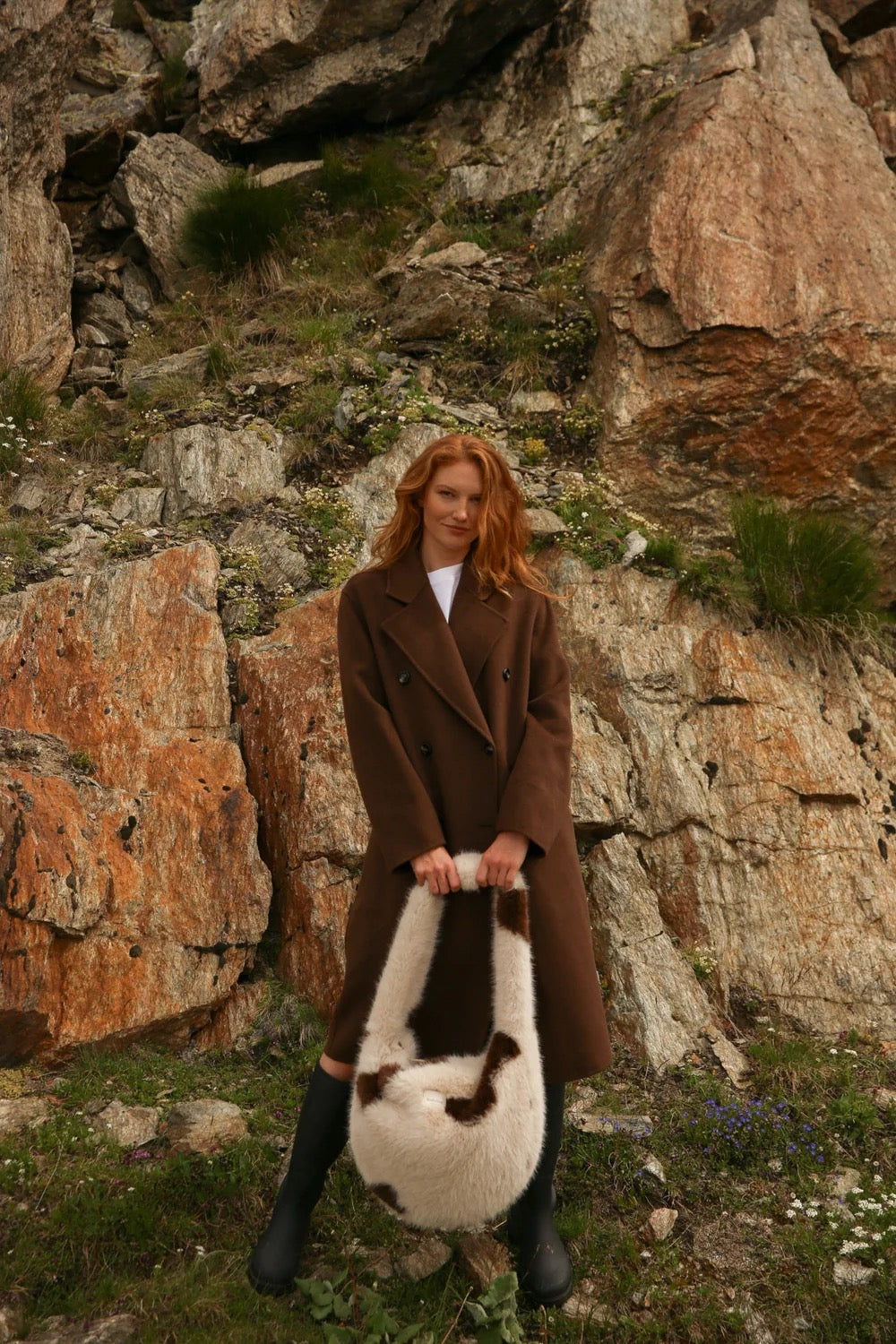 Studio Noos - Ecru Hearts Teddy Adult-Gürteltasche