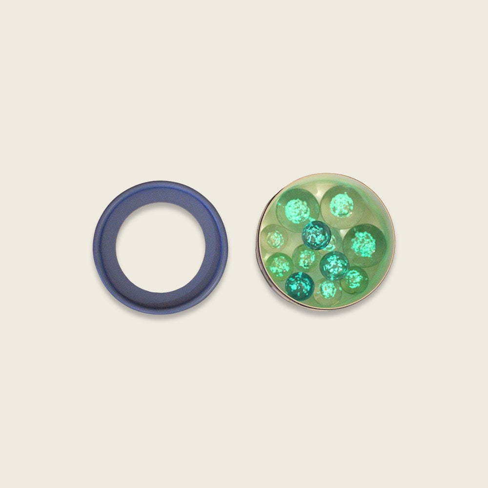 Ava & Yves - Magische Murmeln, blau – Glow in the Dark, 12 Stück in Geschenkverpackung (Kopie)