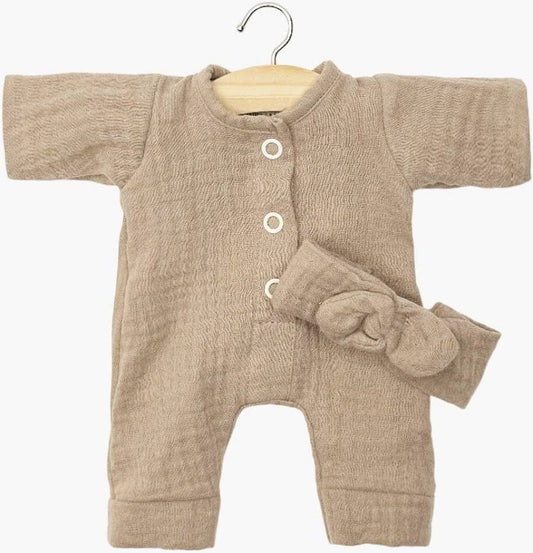 Minikane Einteiler Lili Musselin für 28cm Babypuppe