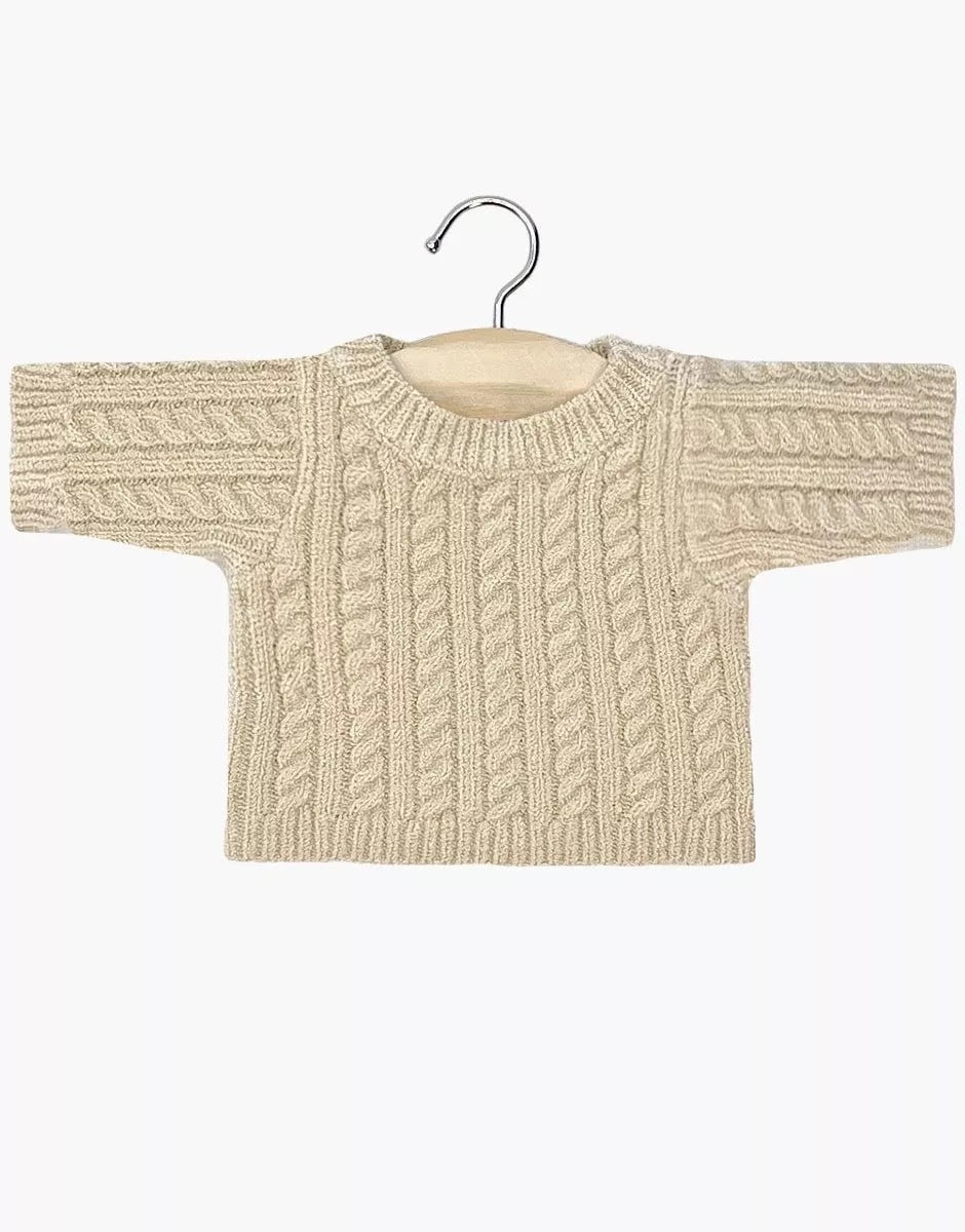 Minikane - Julian beige Zopfstrickpullover