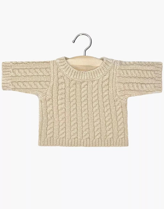 Minikane - Julian beige Zopfstrickpullover