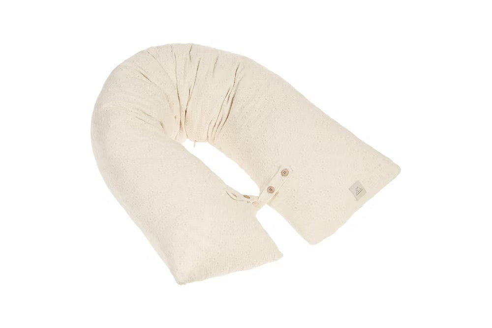 Nanami - Nanami Stillkissen Multipillow - Wave - Bio Cotton - Off White