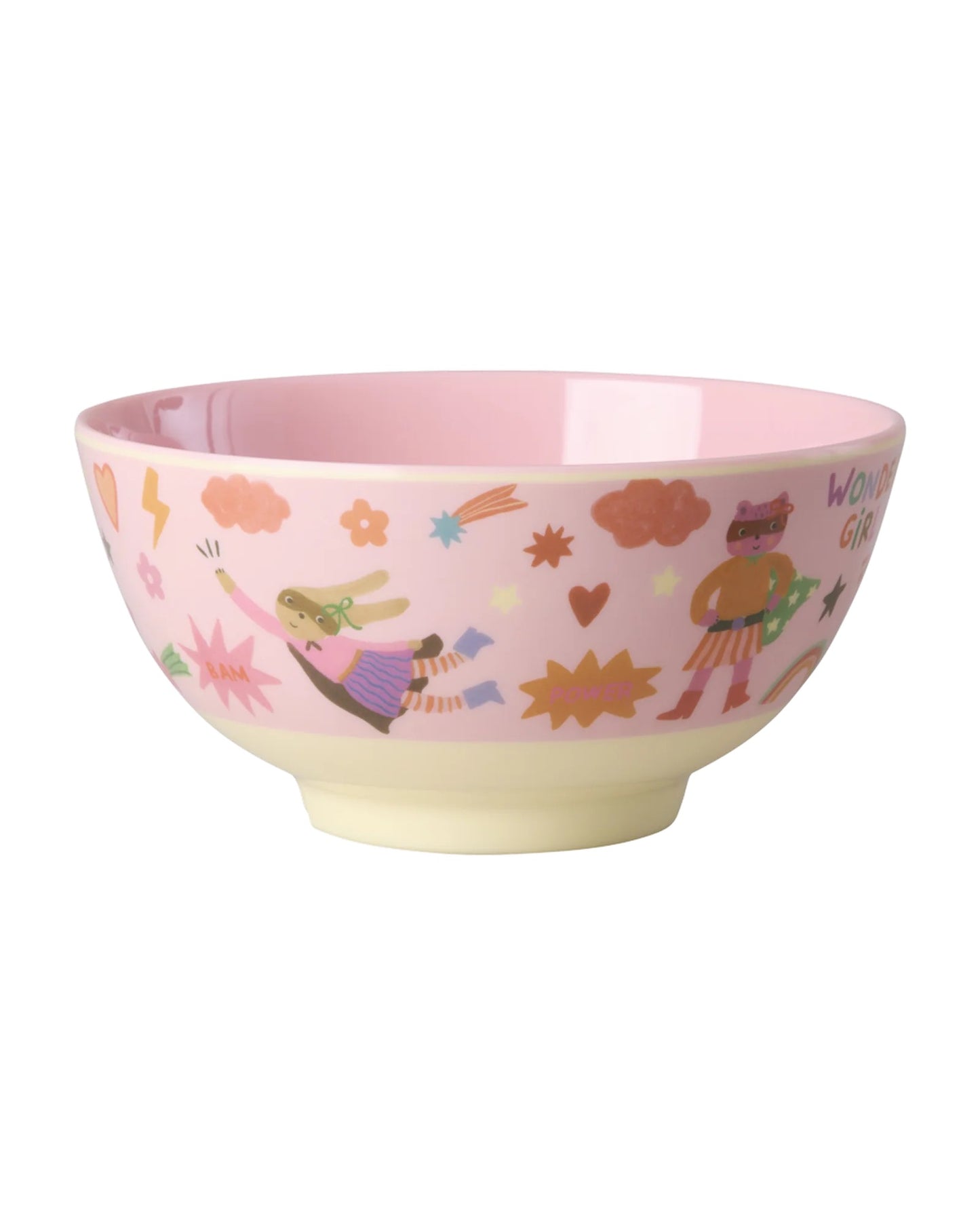 Rice Kinderschüssel - Hero Print - Pink