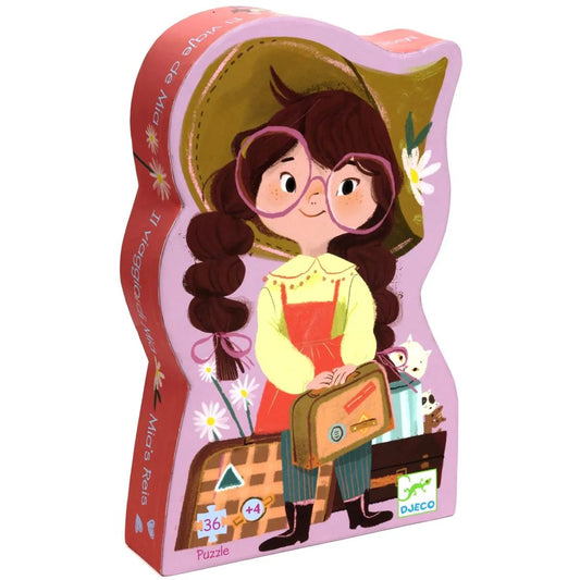 Djeco Puzzle Voyage de Mia, 36 Teile