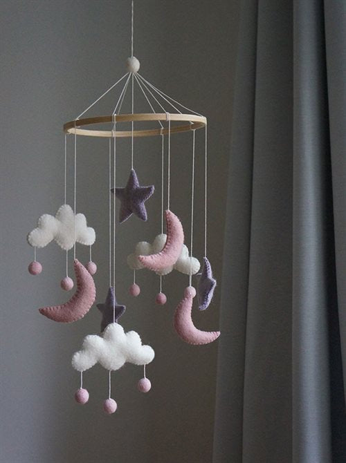 Gamcha Mobile, Cloud/Moon/Star, Pink/Purple, Sterne, Mond, Wolke