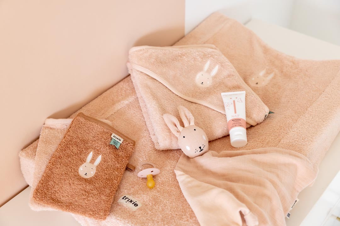 Trixie - Kapuzenbadetuch | 75x75cm - Aura Rabbit, Hase