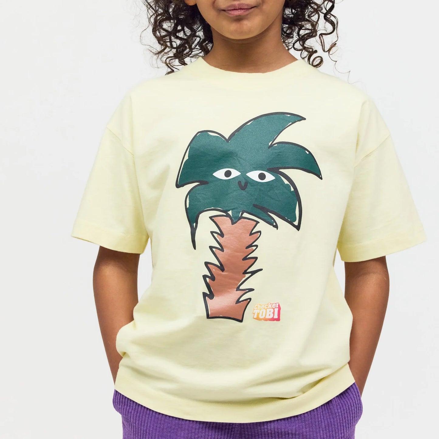 Checker Tobi T-Shirt gelb/ Palme