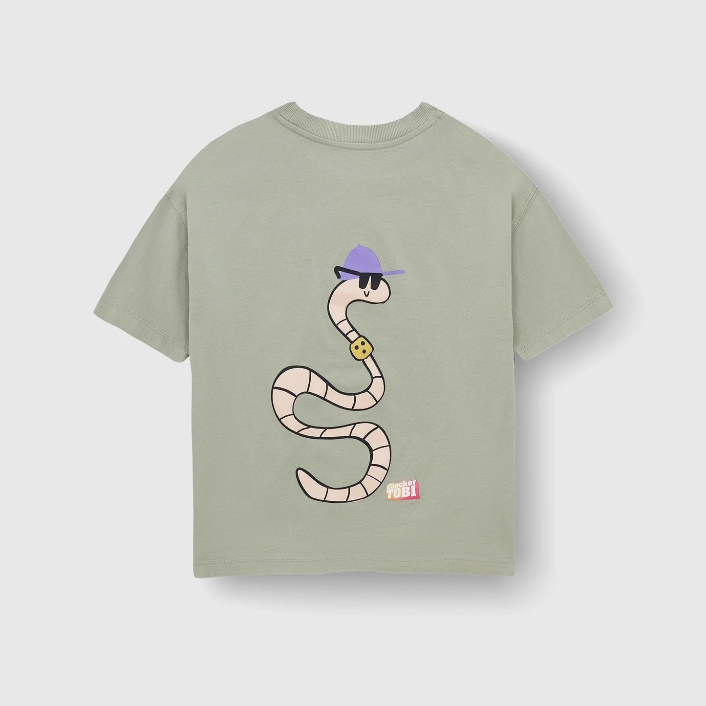 Checker Tobi T-Shirt grün/ Schlange