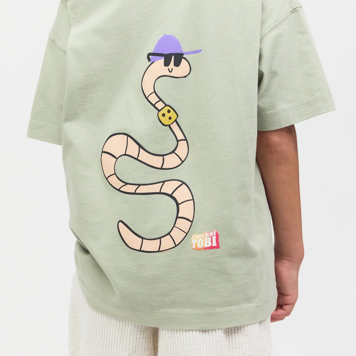 Checker Tobi T-Shirt grün/ Schlange