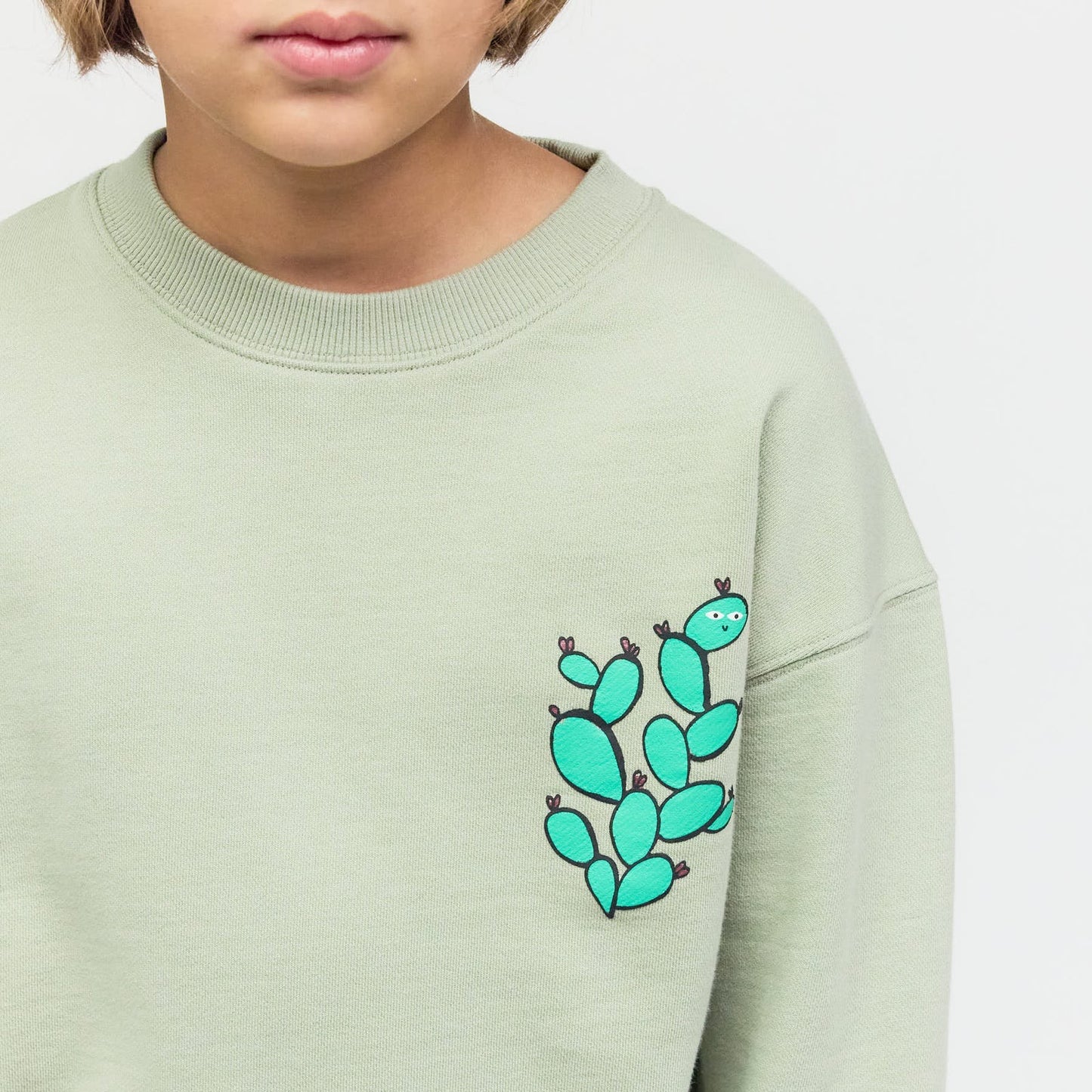 Checker Tobi Sweatshirt grün / Schlange