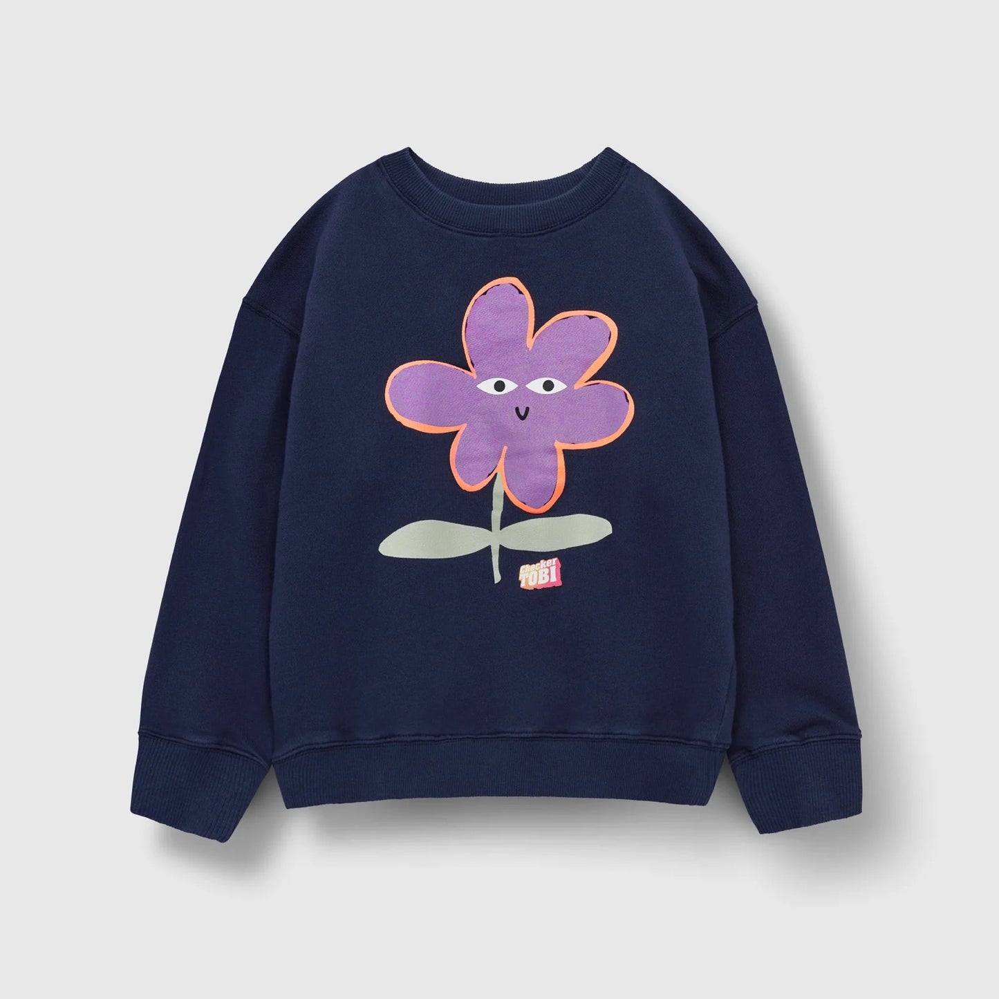 Checker Tobi Sweatshirt blau / Blume