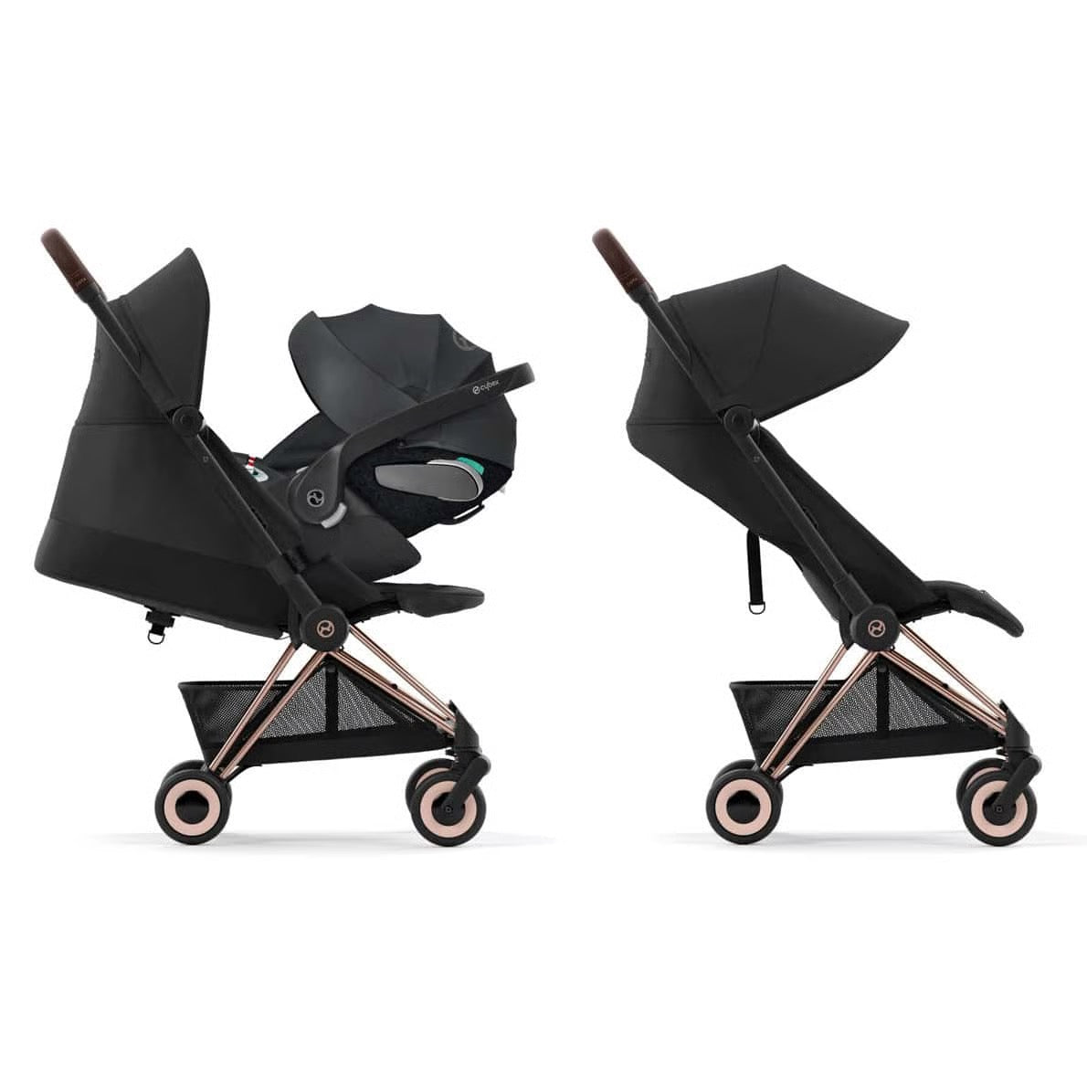 Cybex Platinum - Buggy COYA, Gestell Sophia Black, Roségold  (Version 2025) - sofort Lieferbar