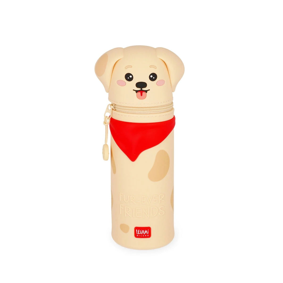 Legami - 2-in-1-Federmäppchen aus weichem Silikon - Kawaii - Golden