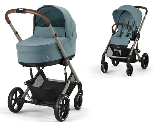 Cybex - Balios S Lux Komplettangebot - inkl.. Babywanne und Adapter - Stormy Blue