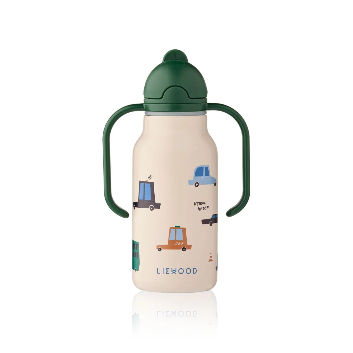 Liewood - Kimmie bedruckte Flasche / 250 ML / KIMMIE STEEL WATER BOTTLE 250 ML CARS / SANDY