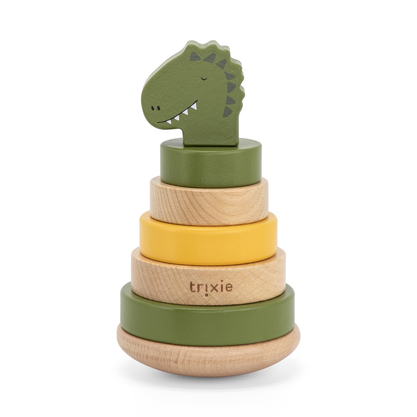 Baby Stapelturm TRIXIE aus Holz - grün