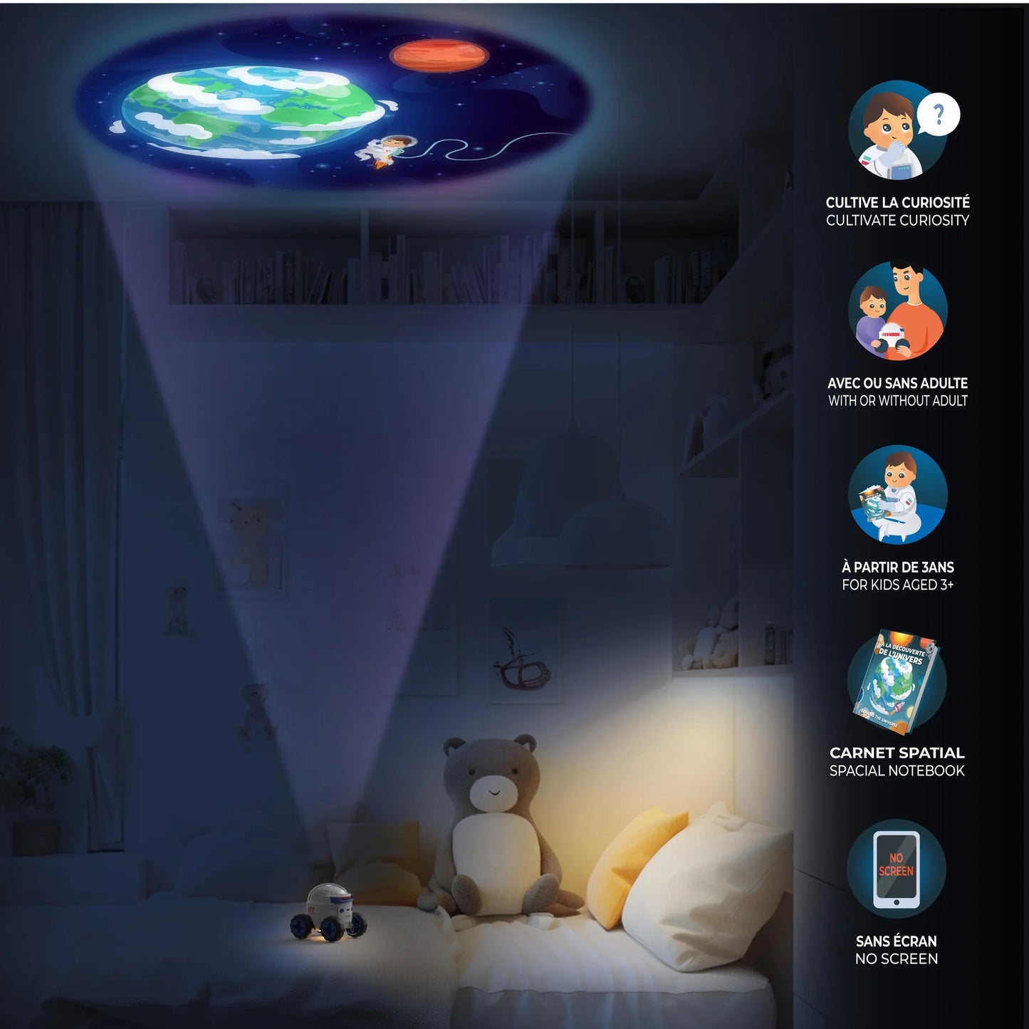 MOB Projektor Space Rover Explorer Universum